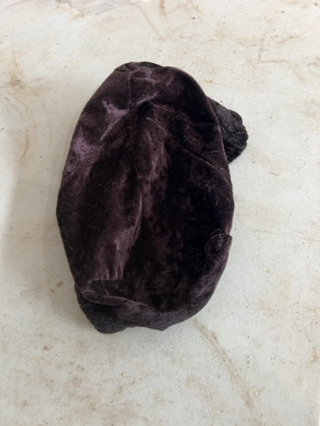 Black Velvet Helmet Cover