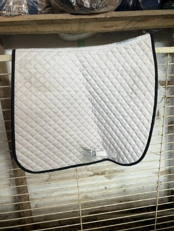 White Smartpak Saddle Pad, Dressage