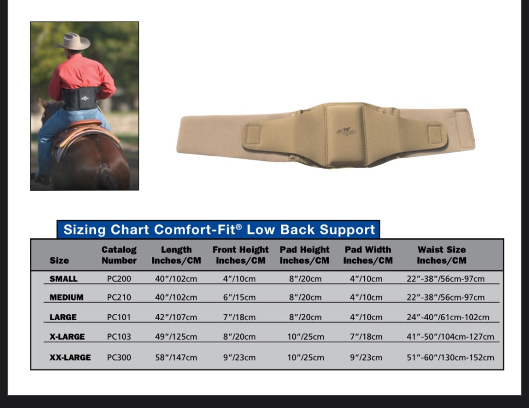 Black Professional Choice Back Brace, Small