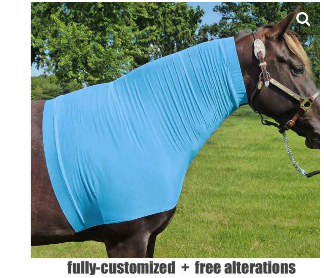 Animal Print Sleepy Barbs Horsewear Faceless Sleezy, Large