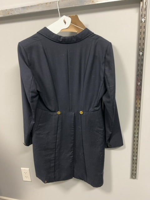 Black with yellow weighted tails Dressage Jacket