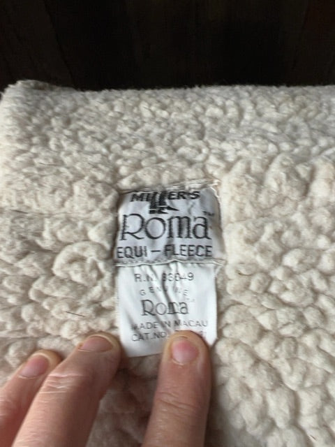 White Roma Saddle Pad, Full