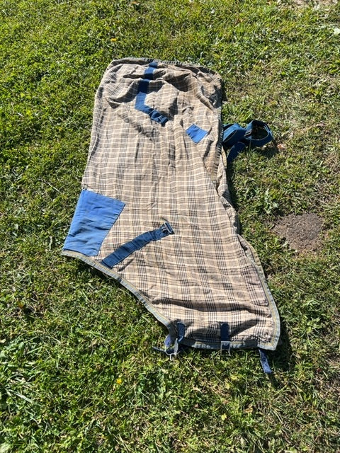 Baker Plaid Baker Stable Sheet, 72"