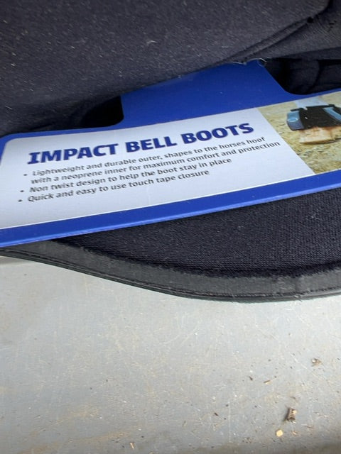 Black Weatherbeeta Bell Boots, Warmblood