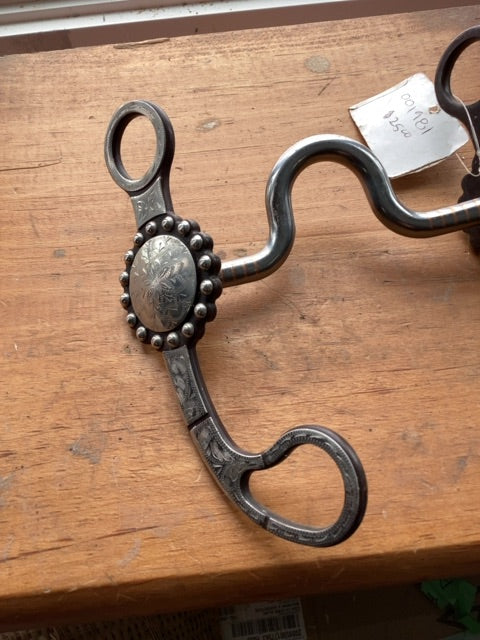 Classic Engraved Ported Shank Bit, 5 1/8"