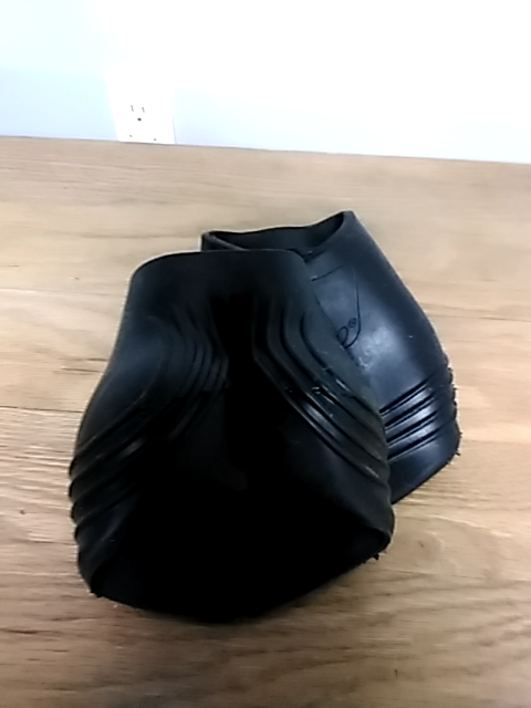 Black Acavello Gum Bell Boots, Full