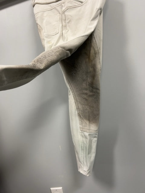 White Elation Fullseat Breeches, 26R