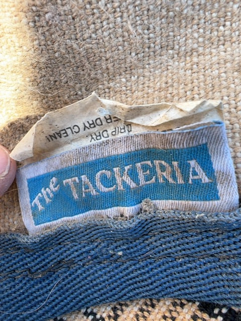 Plaid with Blue Trim Tackeria Heavy Stable, 75"