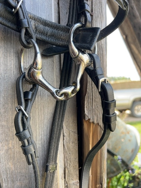 Black Premiere Bling Bridle with Reins and 3” bit, Mini