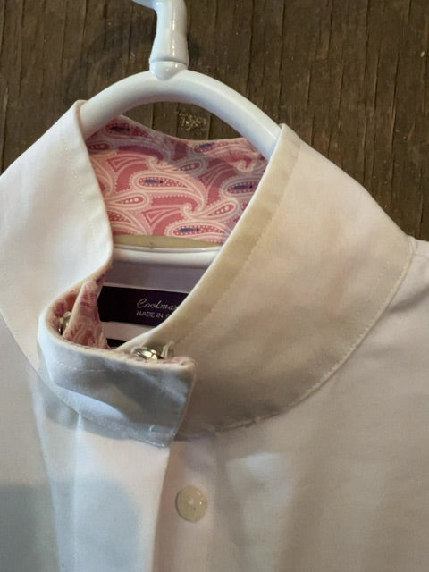 White Essex Classic Show Shirt, 32