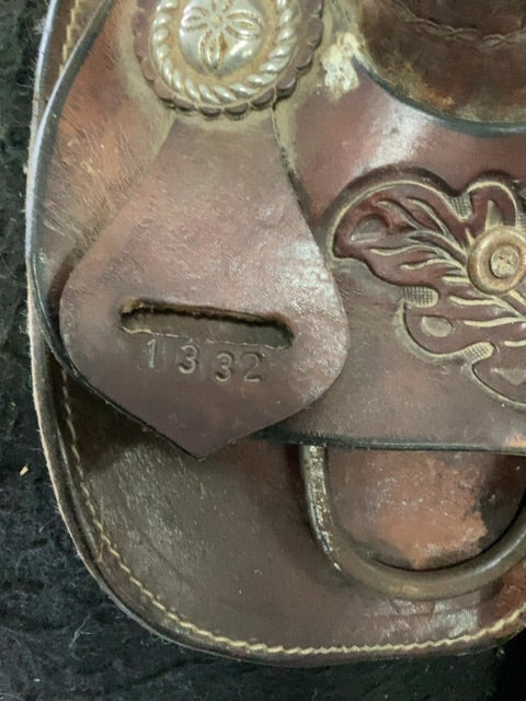 Brown Western Star Western Saddle, 13"