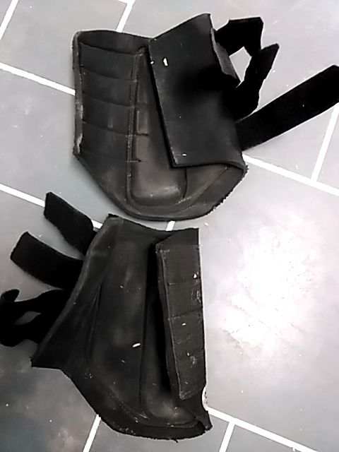 Black Boogaloo Leather Brushing Boots