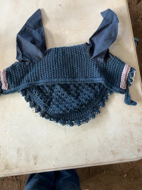 Navy Horse Bonnets
