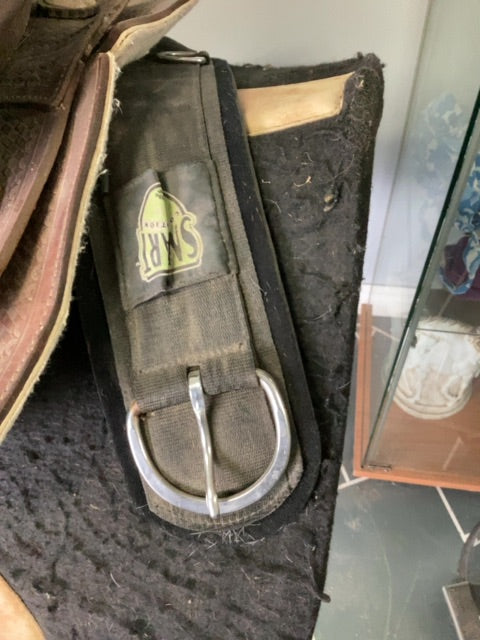 Brown Leather Western Saddle, 15"