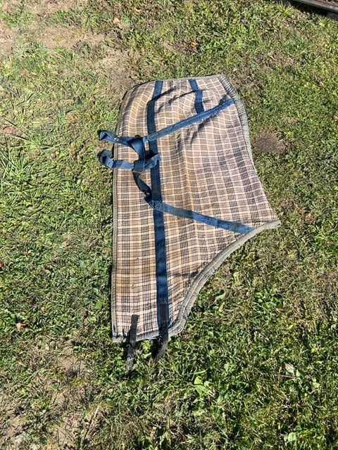 Baker Plaid Baker Heavy Stable Blanket, 74"