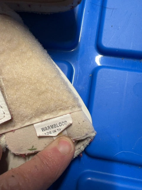 White Weatherbeeta Bell Boots, Warmblood