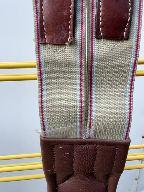 Oak Bark Ovation Fancy Stitch Leather Girth, 48"