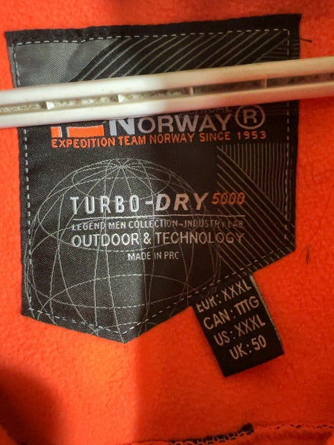 Grey Norway Geographical Jacket, XXXL