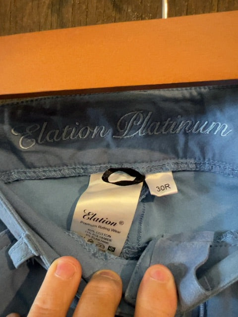 Blue Elation Platinum Kneepatch Breeches, 30R