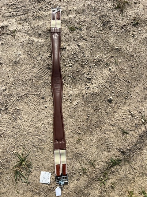 Oak Bark Ovation Leather Fancy Stitch Girth, 52"