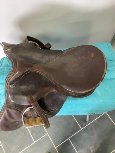 Brown All Purpose Saddle, 17 1/2"