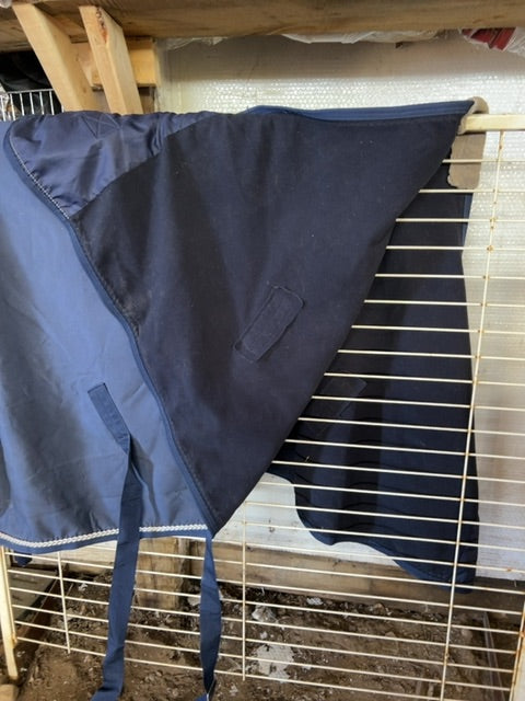 Navy Shedrow West Palm Stable Sheet, 70”