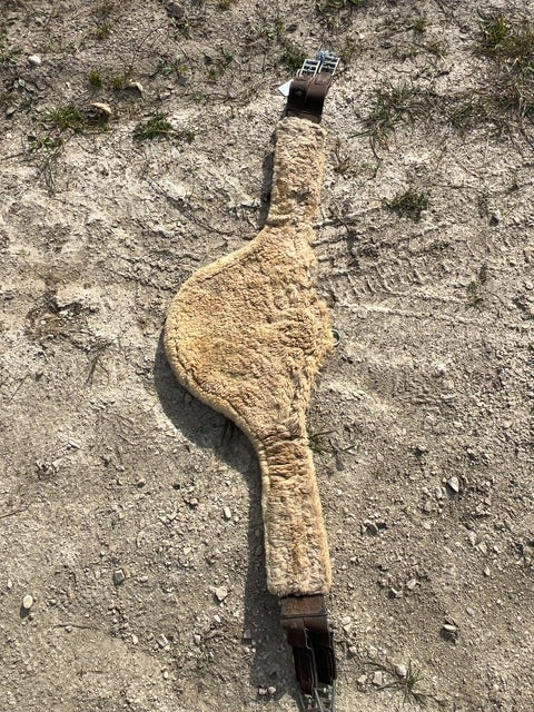 Brown Leather Belly Girth, 51"