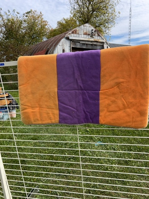 Purple and Orange Western Pad