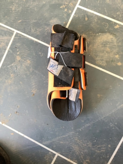 Orange Davis Boots, Large