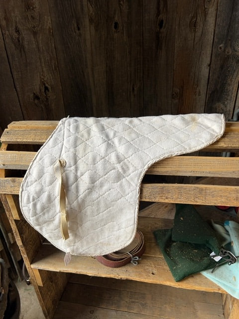 White Saddle Pad