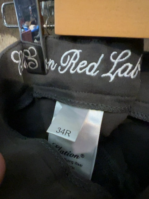 Grey Elation Kneepatch Breeches, 34R