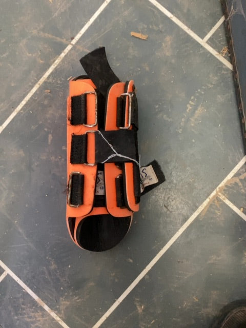 Orange Davis Boots, Medium