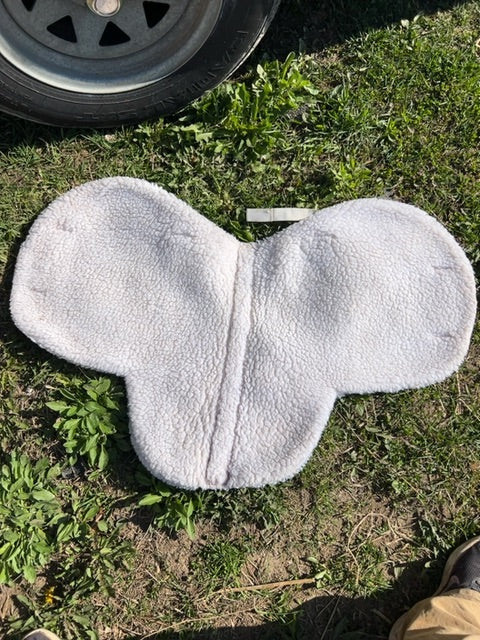 White Trotter Classic Designs Shaped Fleece Saddle Pad, Full