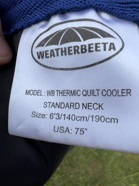 Navy Weatherbeeta Thermic Cooler, 75"