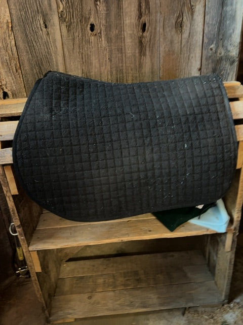 Black Back on Track Saddle Pad, Full