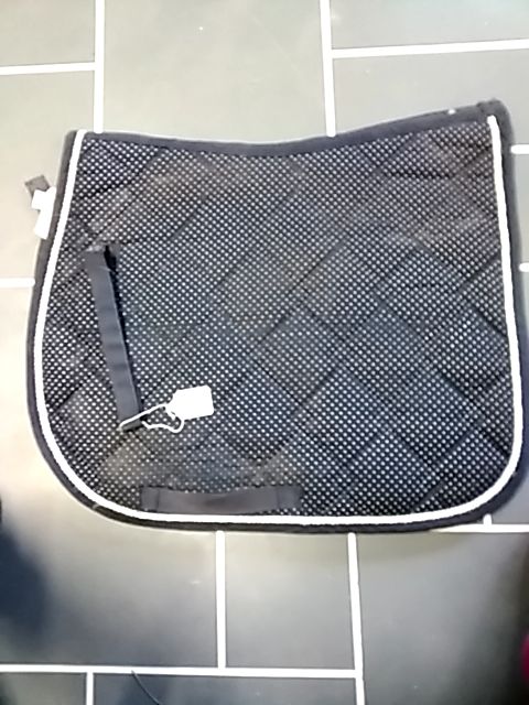 Blue polka dot Shedrow Saddle Pad, Full