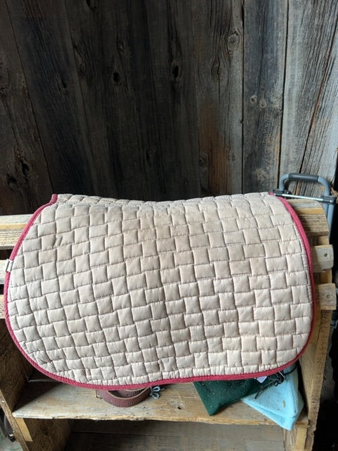 Beige Tuscany Saddle Pad, Full