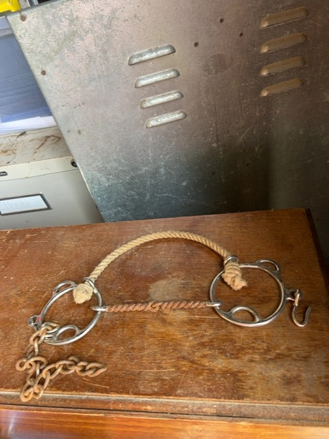 Rope Noseband Twisted Wire Gag, 5”