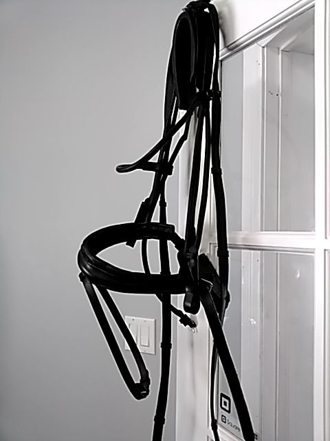 Black Solo Bridle with reins, Full