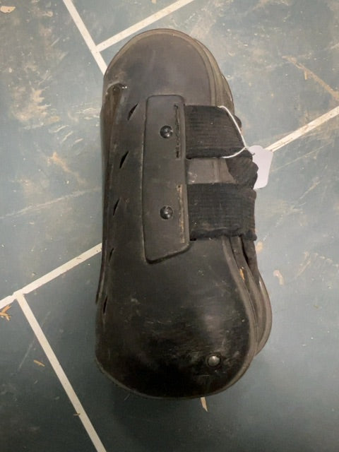 Black Lamicell Open Front Boots, Horse