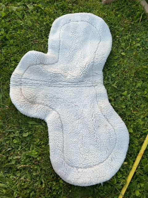 White Equifleece Saddle Pad, Full Front