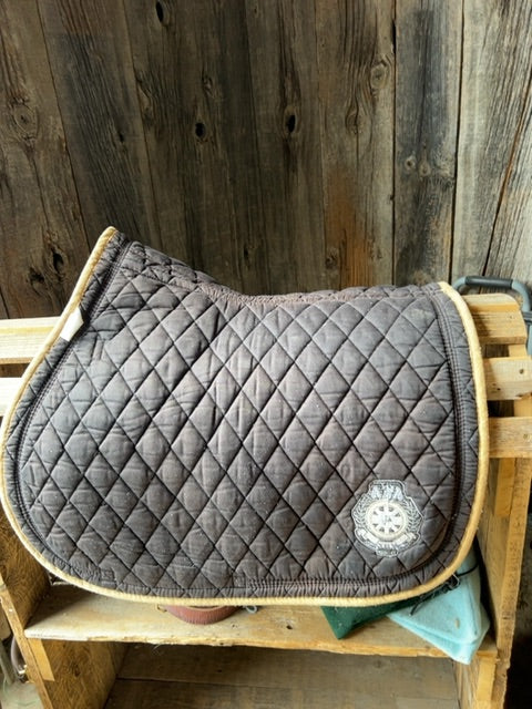Black Polo Society Saddle pad, Full