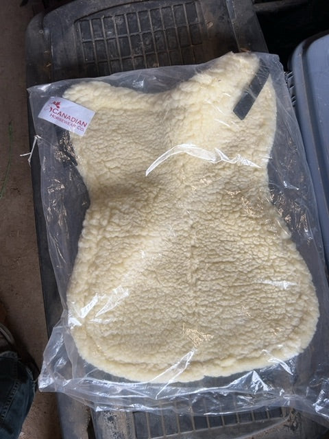 Black/Natural Canadian Horsewear Half Pad, 17"
