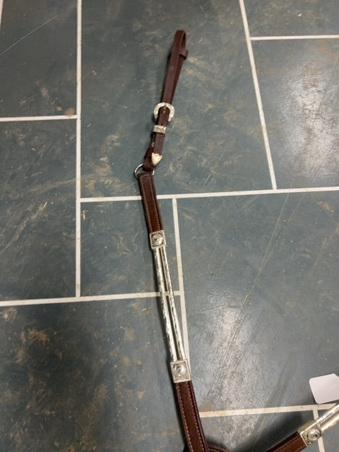 Leather/Silver Breast Collar