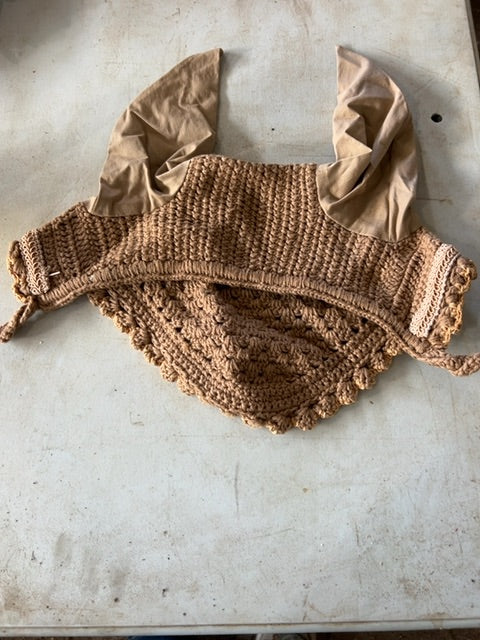 Beige Horse Bonnets