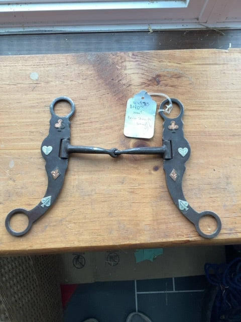 Brown Iron Shanked Snaffle, 5"