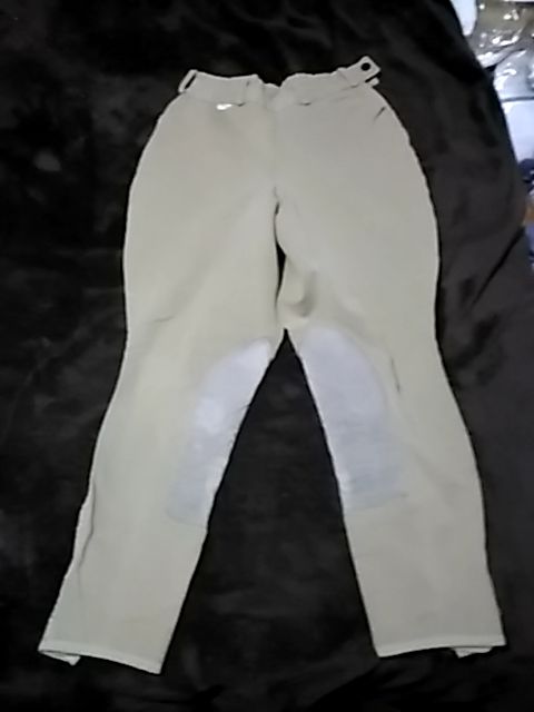 Beige Arista HIgh Waisted Kneepatch Breeches, 28R