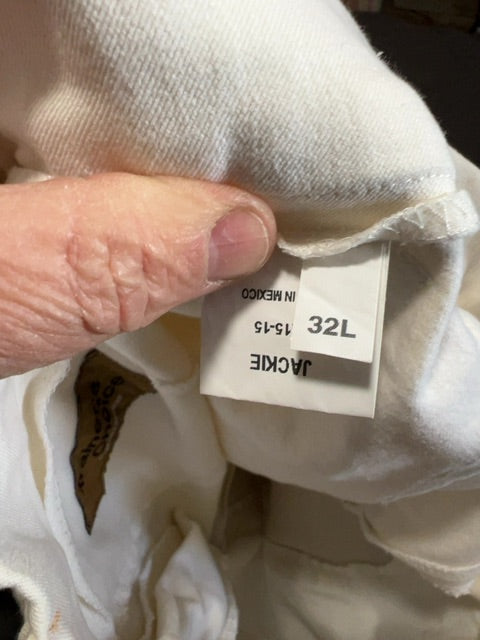 White Trainers Choice Full Seat Breeches, 32L