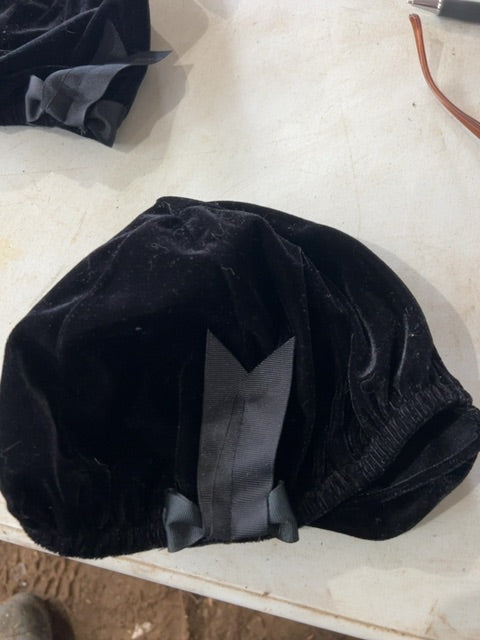 Black Velvet Helmet Cover