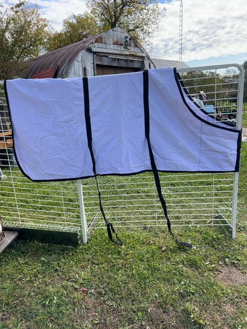 White Custom Closed front cotton sheet, 68"